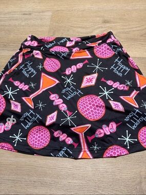 Bella Sports Skort with Pink & Orange Cocktail Print